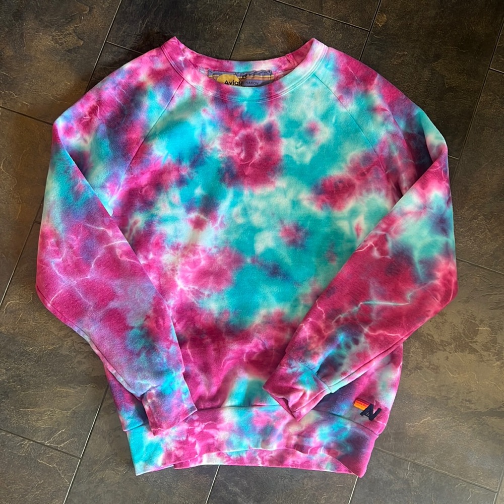 Aviator Nation Unisex Hand Dyed Tie Dye-Like New! -XS